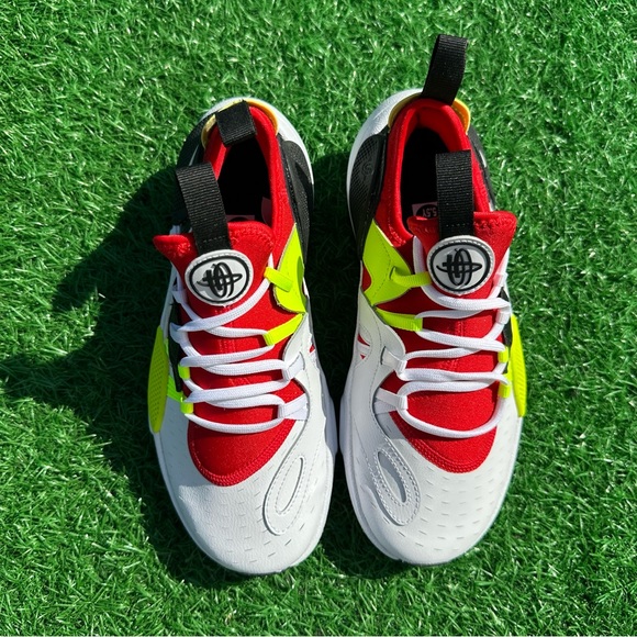 Nike Kids Red and White Athletic Shoes - Picture 9 of 12